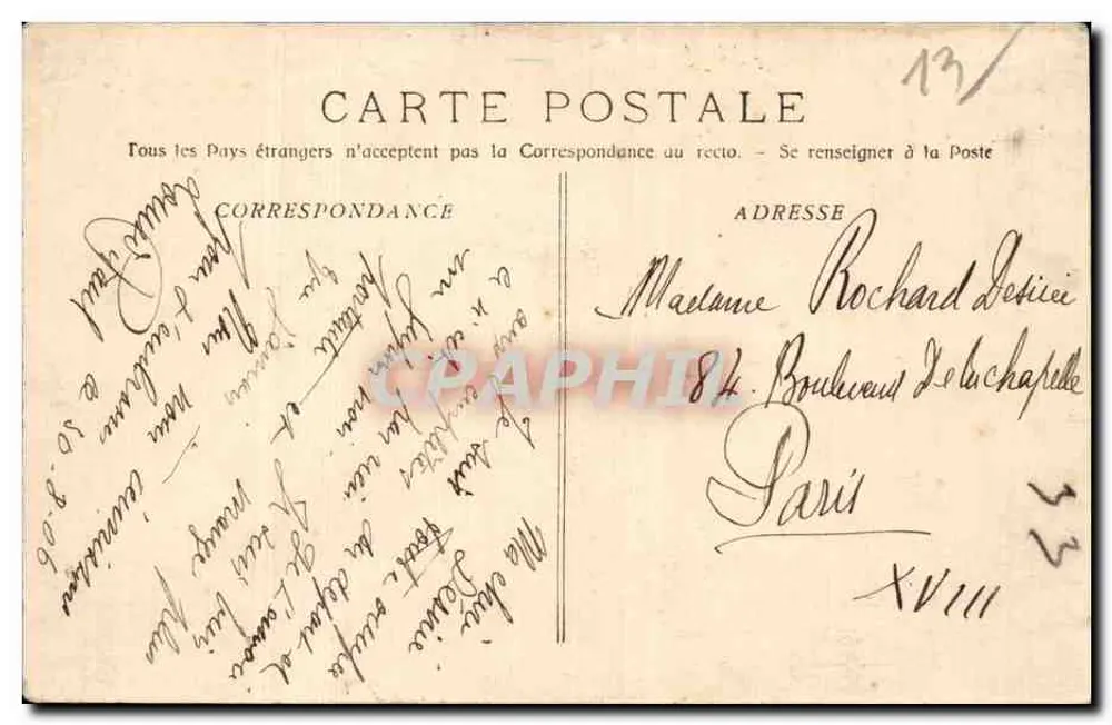 Marselha - Exposição Colonial - Palácio do Camboja — fototipia E. Lacour — Marselha - Verso