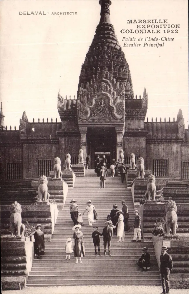 Palast der Indochina — Kolonialausstellung 1922 — DelaVAL - Architekt - Vorderseite