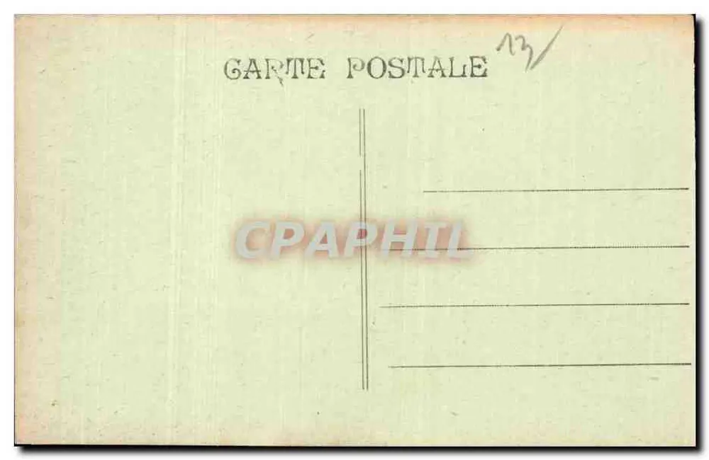 Marseille - Kolonialausstellung 1922 - Palast der Westafrika - Innenraum eines Sudan-Dorfes - Rückseite