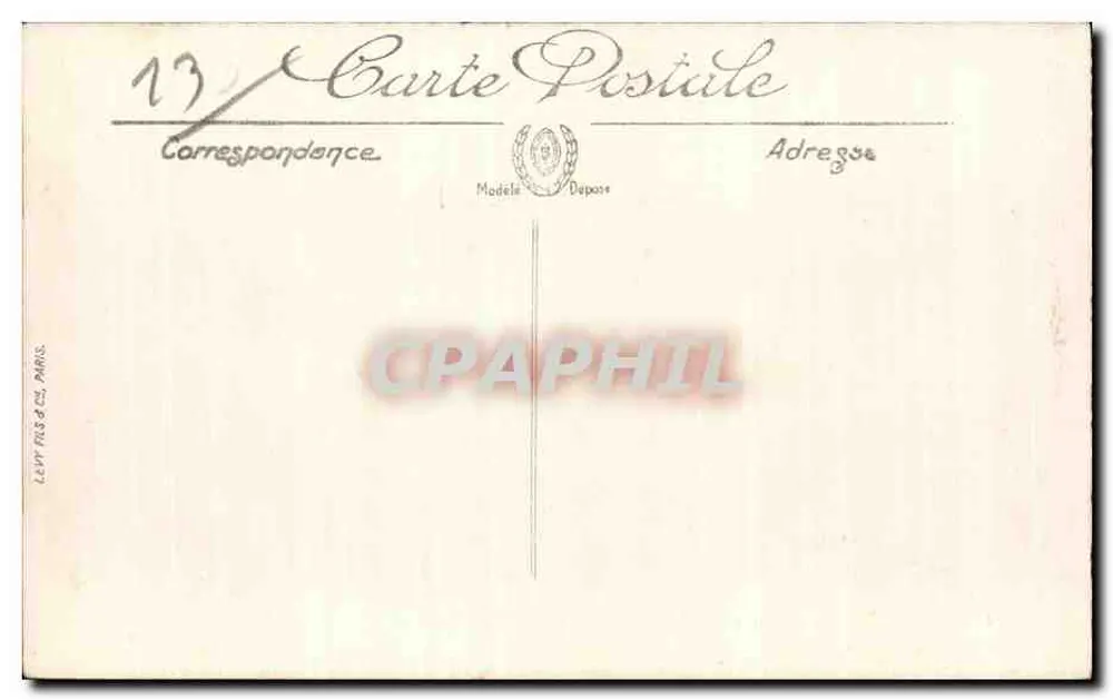 Cassis — Die Fontäne und das alte Schloss — LL. — SELECTA - Rückseite