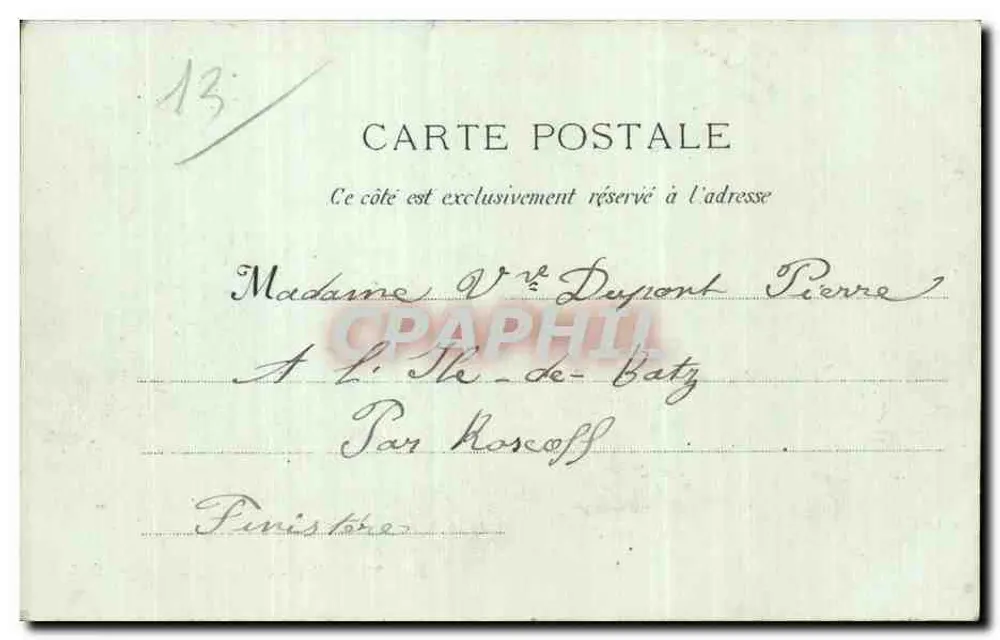 Marseille — De Allées de Meilhan — G. M. Vriendschap Laurent - Achterkant