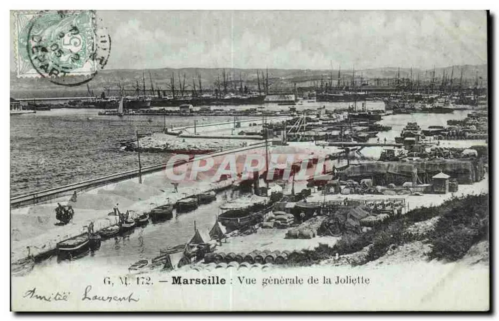 Marselha — Vista geral da Joliètte — G. M. 172 - Frente
