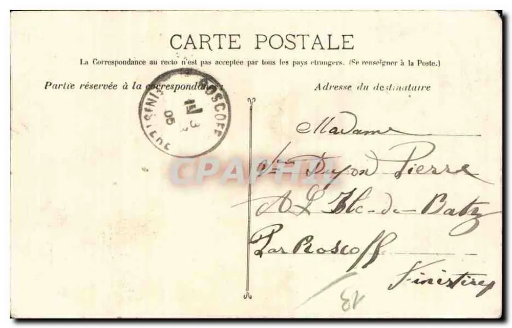 Mulher de pescador em Marselha — Tipo Marseillais — Guende fot. Marselha, n°266 - Verso