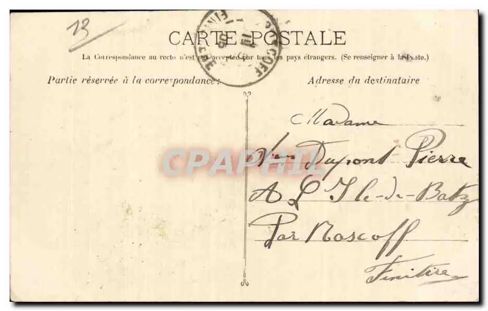 Poissonnière - Velho traje provençal — uende phot, Marselha, n°274 - Verso