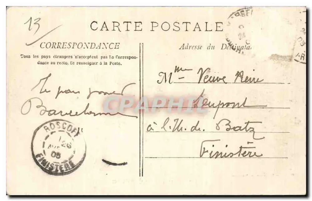Marseille — Der Hafenarm — Phototypie E. Lacour — n° 510 - Rückseite