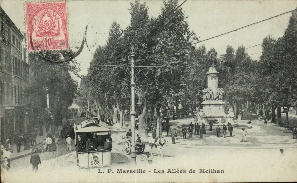 Marseille - Les Allées de Meilhan — L.P. Marseille, n°508 - Vorderseite