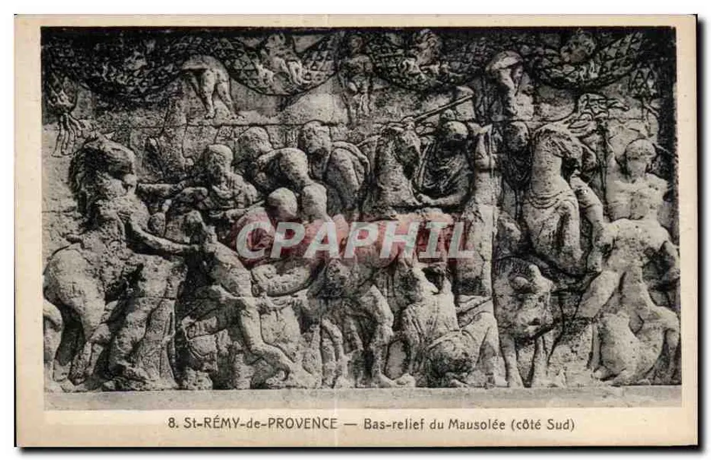 St-Rémy-de-Provence — Bas-relief do Mausoléu (lado Sul) - Frente