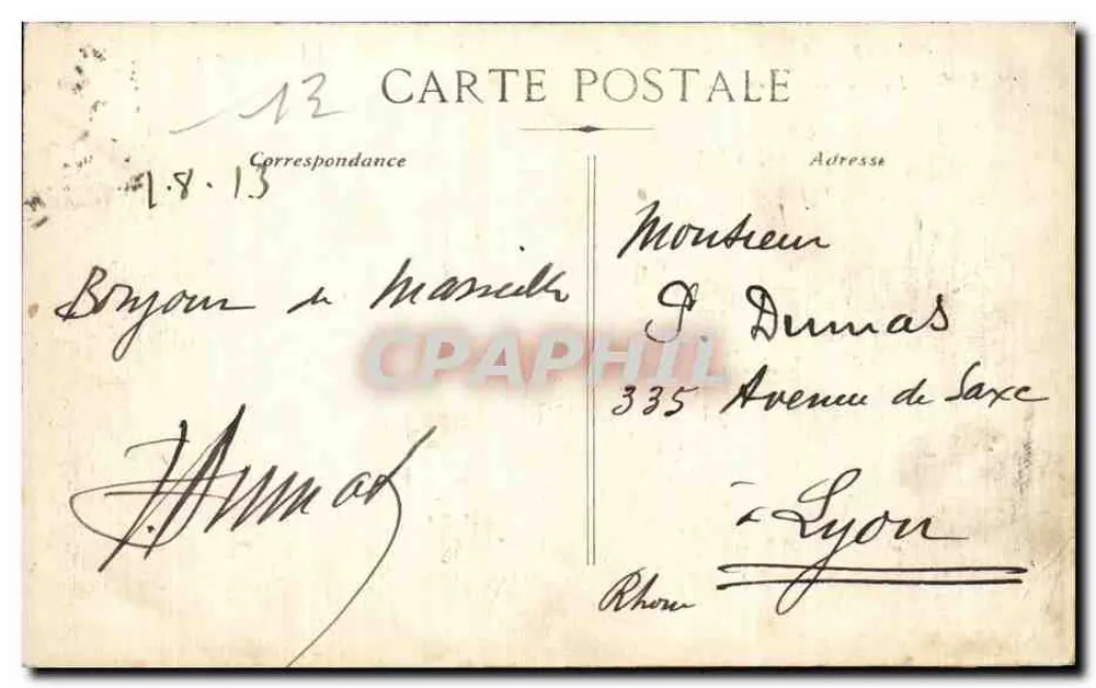 Marseille — A Rue Noailles — C.N. — Editora C.N. (n°22) - Verso
