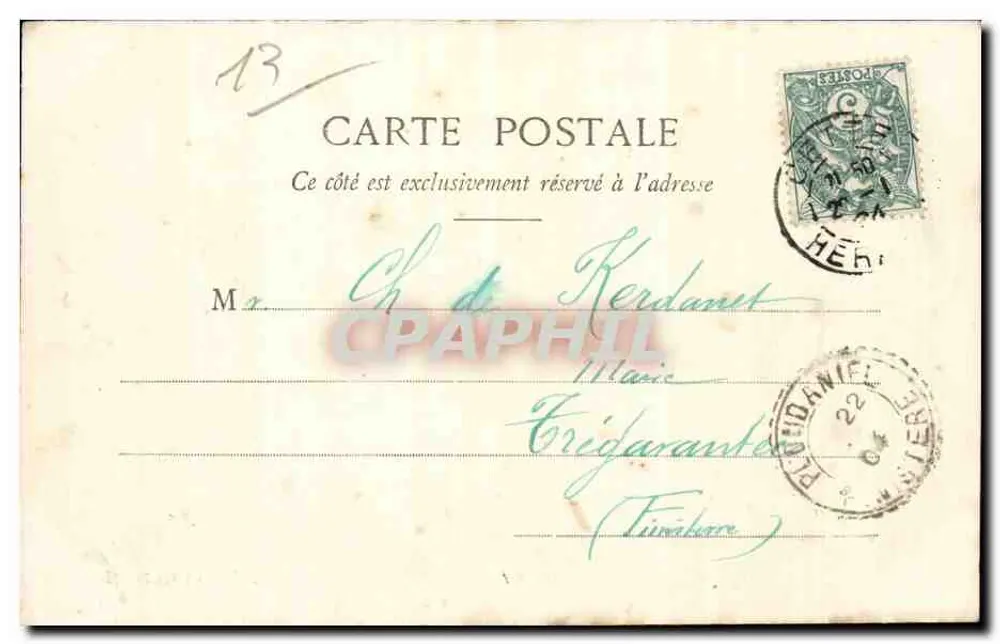 Marseille - La Cannébière e Café Riche — Edição Giletta, fot. Nice - Verso
