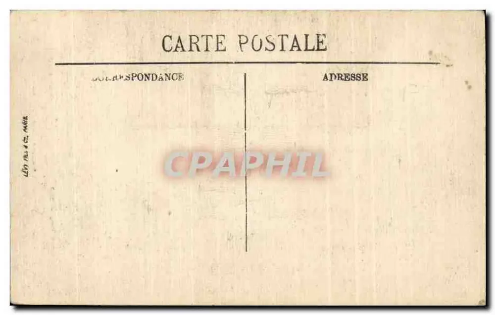 Reims bombardiert — Rue de l'Université, Unterprefektur (Portal) — Édition Jaquen n°2363 - Rückseite
