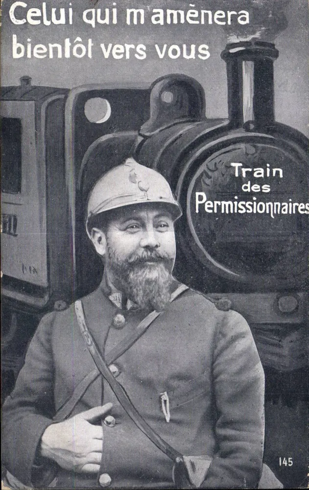Soldado em uniforme — Trem dos Permisos — série 145 - Frente