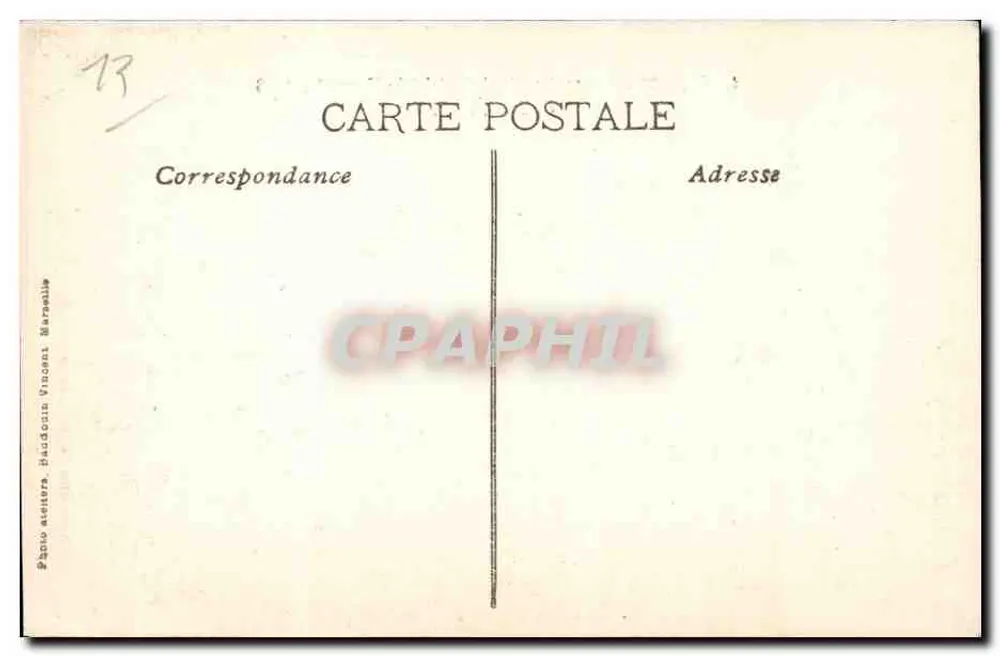 Internationale Elektrizitätsausstellung — Grand Palais — Marseille, 1908 - Rückseite