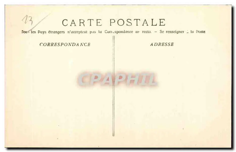 Marselha - Exposição Colonial — Palácio de Madagascar — Fototipia E. Lavour, Marselha - Verso