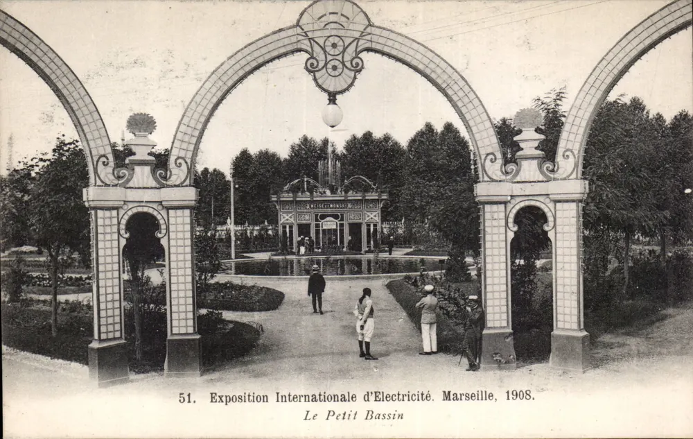 Internationale Elektroausstellung — Der Kleine Teich — Photo-ateliers Baulouin-Vincent, Marseille, n°51 - Vorderseite