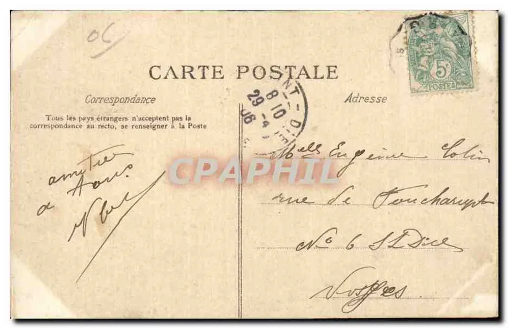 Médon — Entrada do Observatório — C. L. C. - Verso