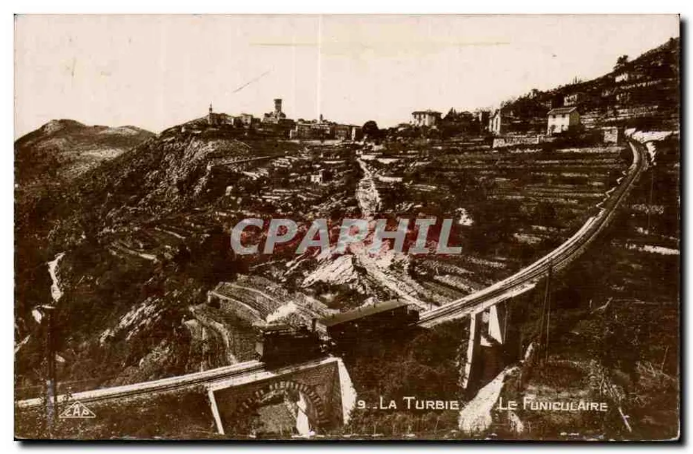 La Turbie — O Funicular — Editor CAA, n°9 - Frente