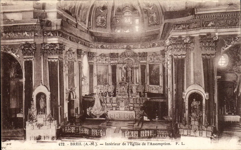 Wnętrze Kościoła Najświętszej Anny — Breil (A.-M.) — F. L. - Awers