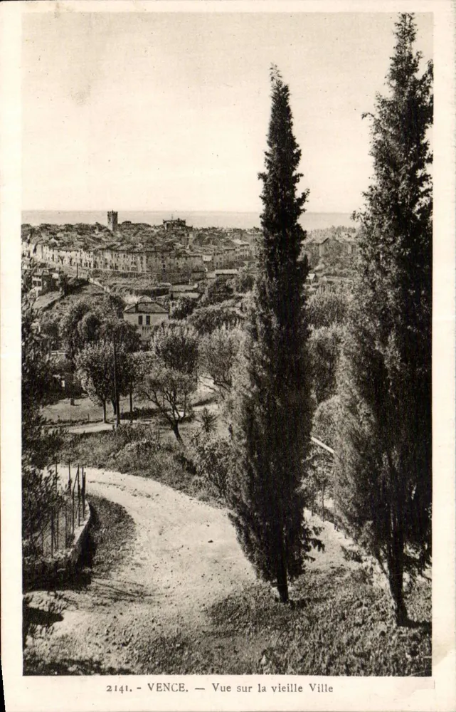 Vence — Ansicht der Altstadt — Verlag La Cigogne, Nice - Vorderseite