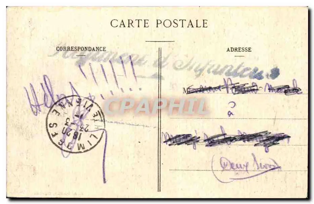 La Coruée — Reinigungsszene — E. A. Paris, Déposé - Rückseite