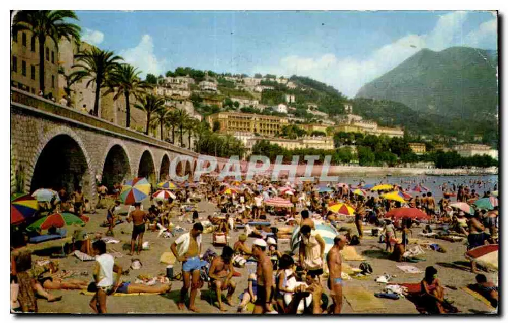 Praia de Menton — Costa Azul — Edições Naturais - Frente