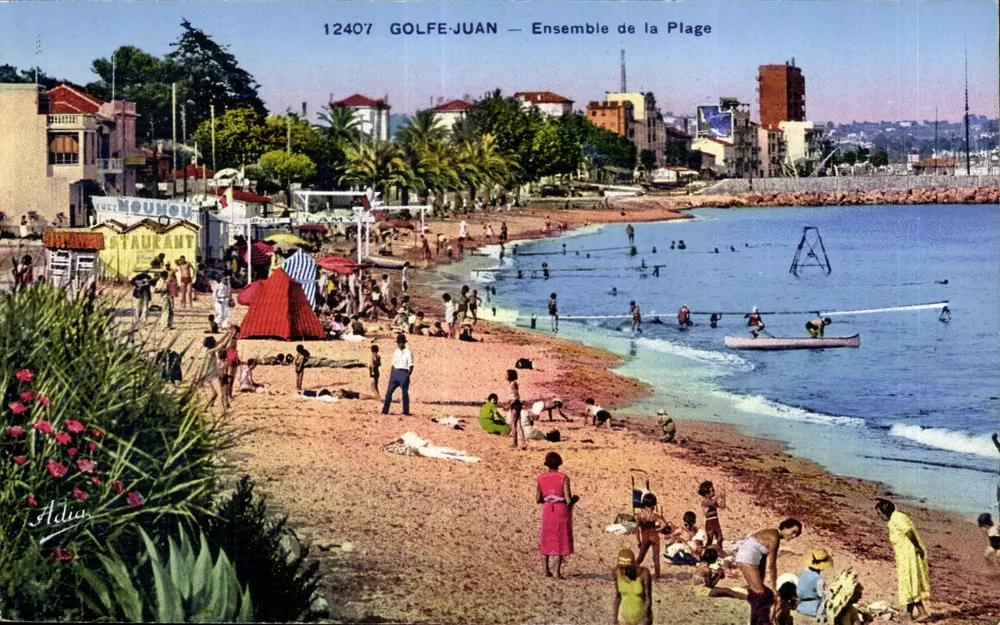 Golfe-Juan — Conjunto da Praia — Adia, n° 12407 - Frente