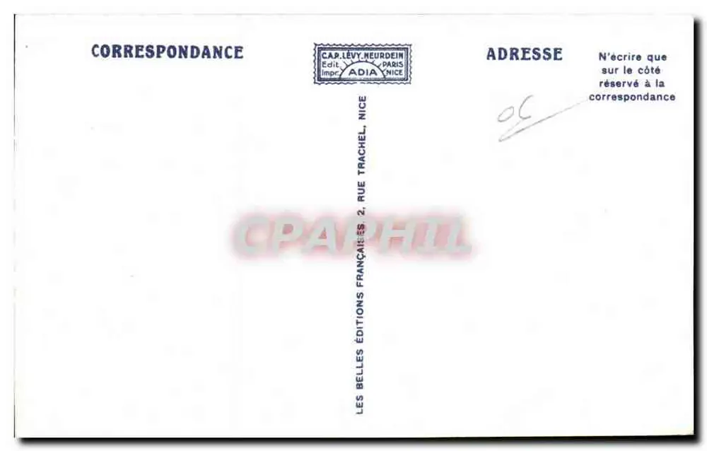 Golfe-Juan — Conjunto da Praia — Adia, n° 12407 - Verso