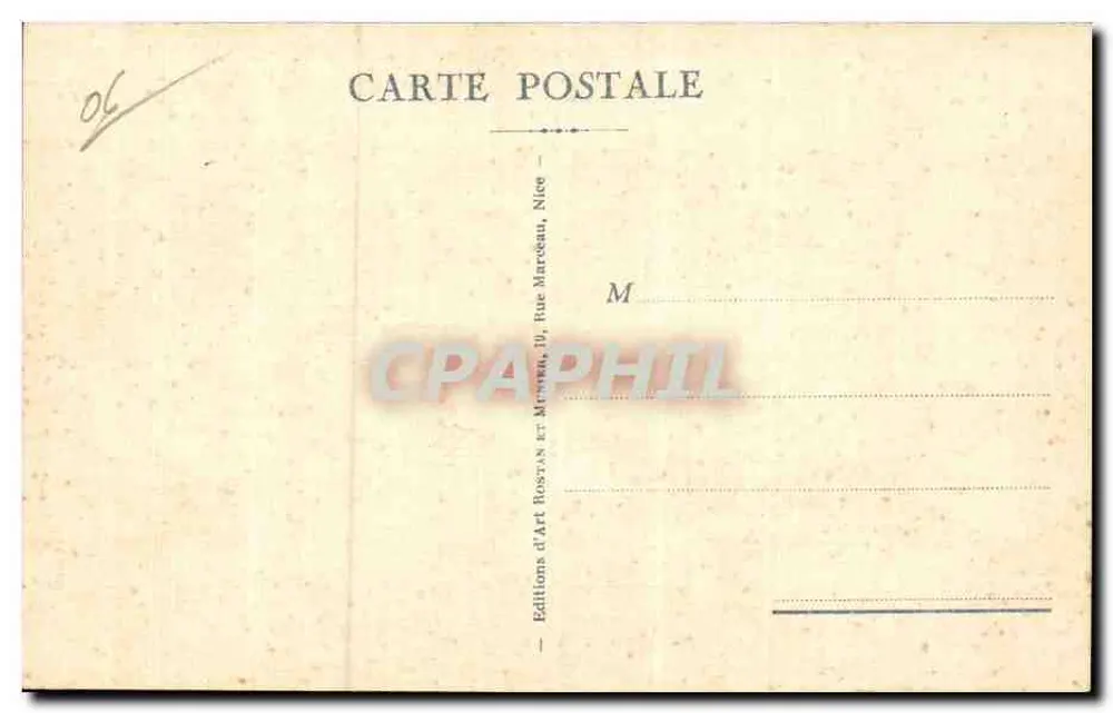 Golfe-Juan — Vista Geral e Frota — Éditions d'Art Rosas, Nice - Verso