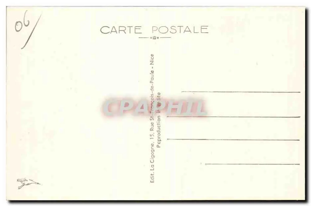 VENCE — Vista geral — Editor La Cigogne, Nice - Verso