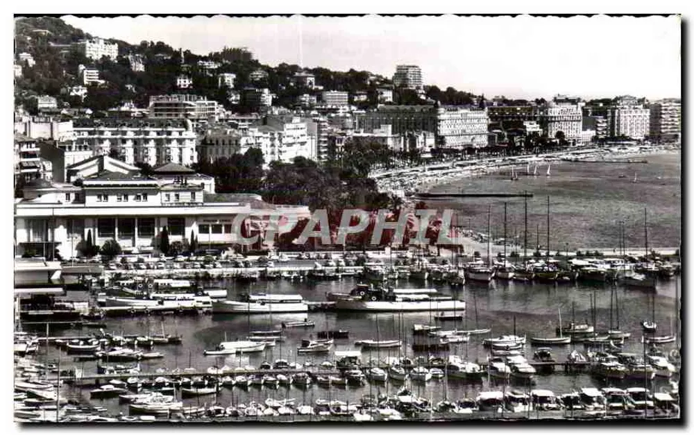 Cannes — O Porto, o Casino Municipal e os Palácios da Croisette — Edições Francesas - Frente