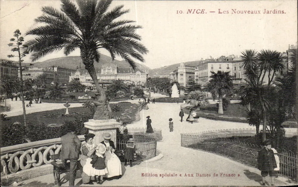 Nice — Os Novos Jardins — Edição especial « Aux Dames de France » - Frente