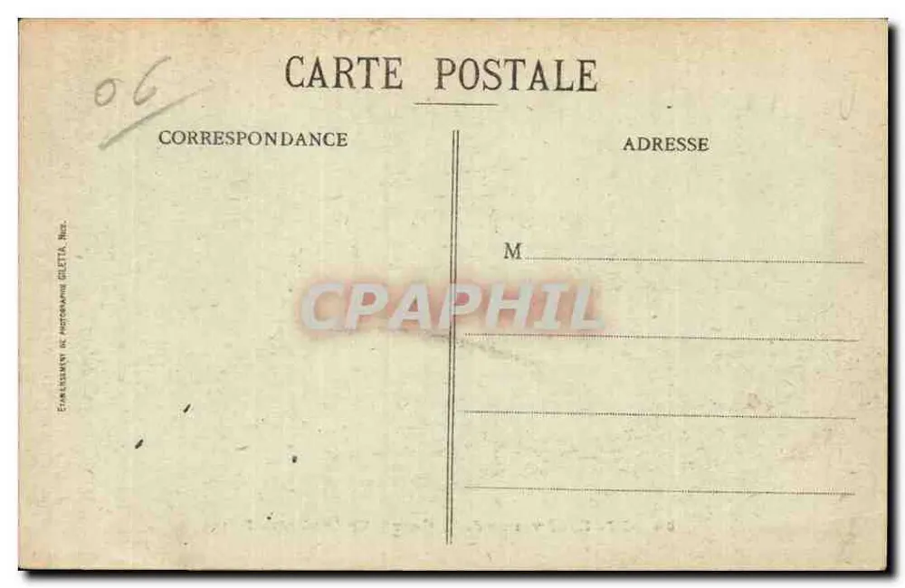 Nice - Avenue de la Gare - Kirche Notre-Dame — Gilelta-Ausgabe, Nr. 50 - Rückseite