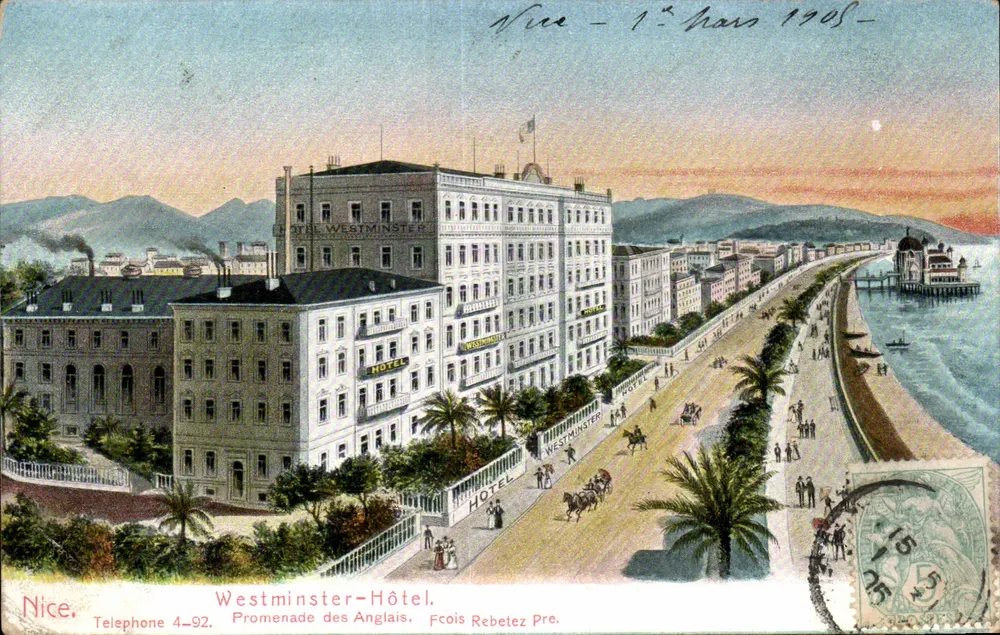 Hotel Westminster — Nice — Promenade des Anglais — editor Fcois Rebetez - Frente