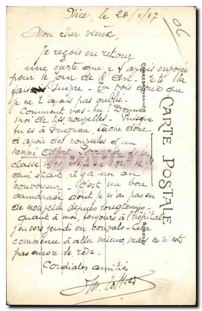 Algemene uitzicht van Nizza genomen vanaf de Berg Boron — Uitgave Baylone frères, N°29 - Achterkant