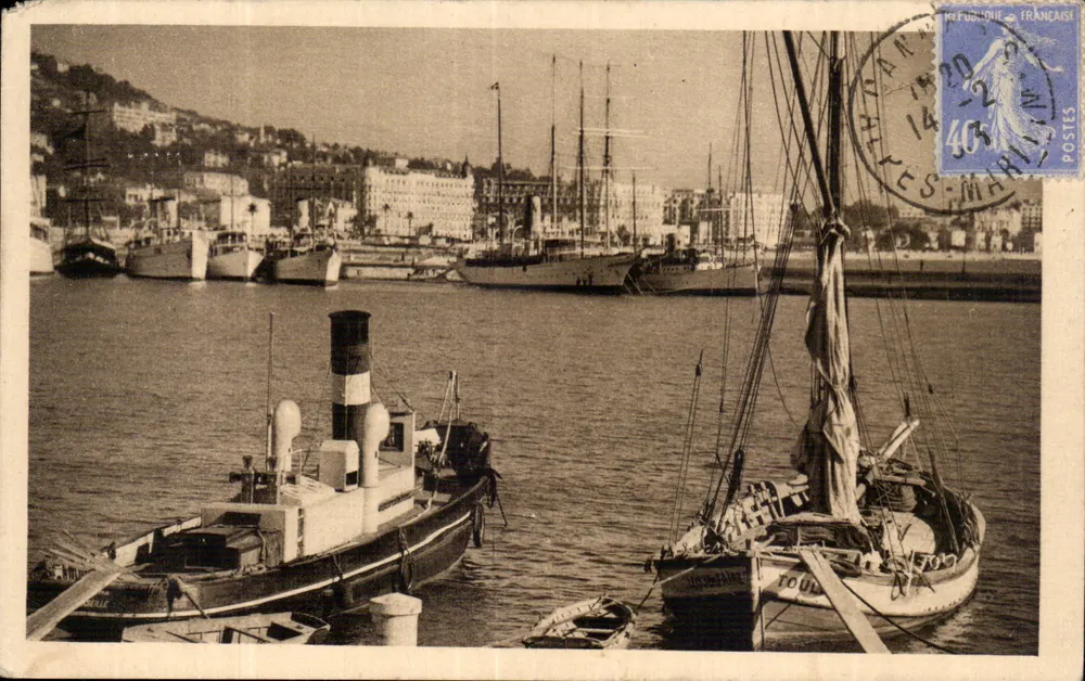 Porto de Cannes — Costa Azul — Edição La Douce France - Frente