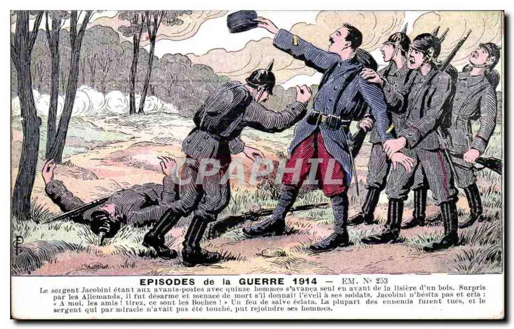 Episoden des Krieges 1914 — Sergeant Jacobini — EM N° 253 - Vorderseite
