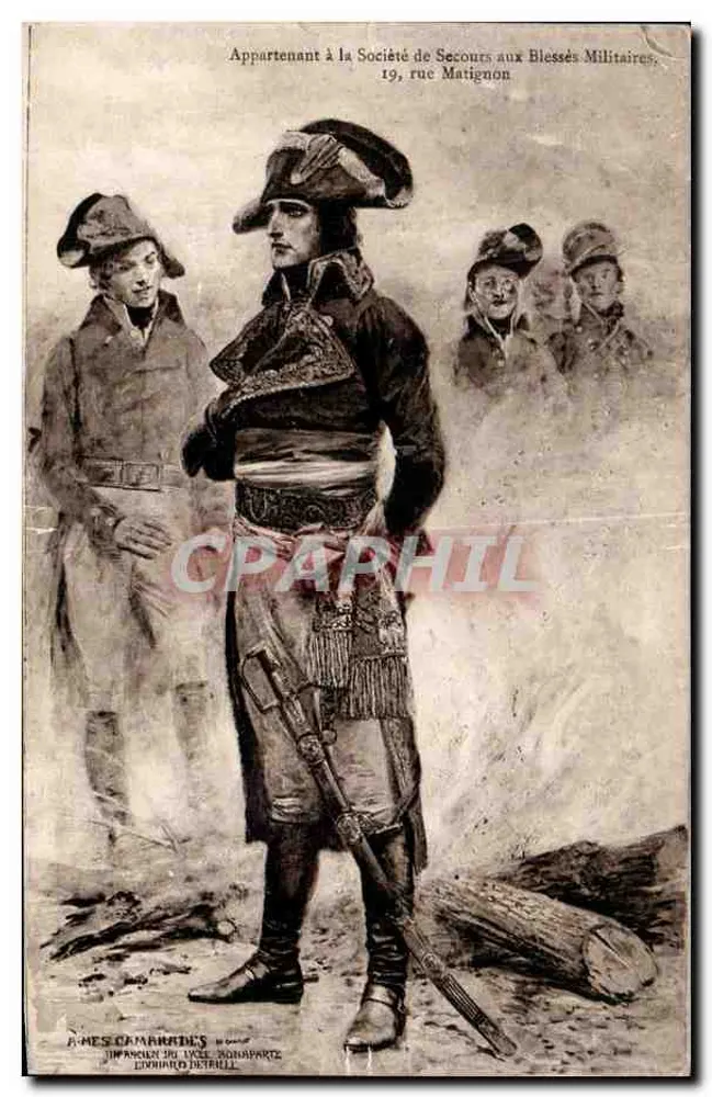 Soldat im Uniform — Gesellschaft zur Unterstützung Verwundeter Soldaten — Verleger Léonard Detrill, n° 19 rue Matignon - Vorderseite