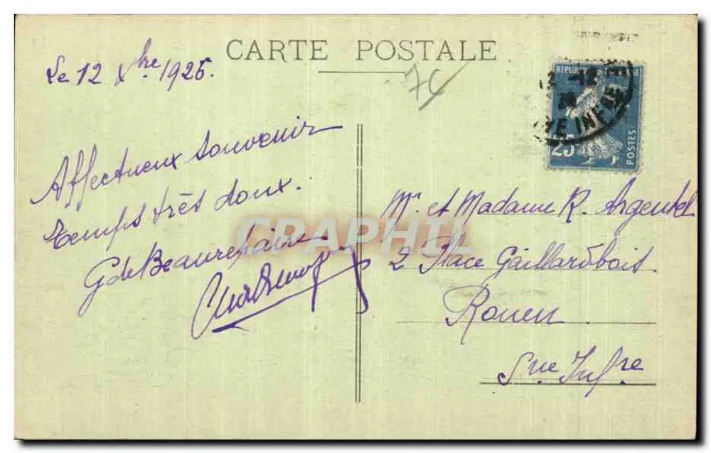 Le Havre-Graville — Die Schwarze Jungfrau — Verlag unbekannt - Rückseite