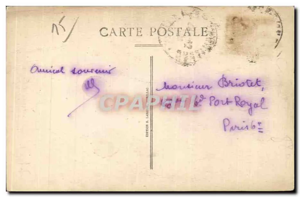 Aurillac — Fachada da Casa Consular — Edição R. Léguil - Verso