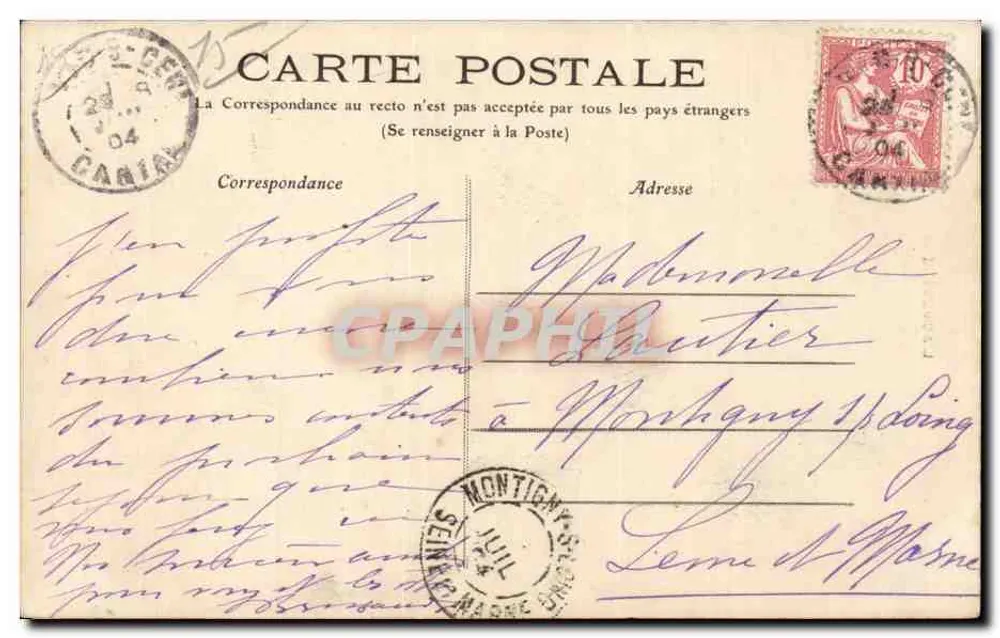 L'Alagnon am Tunnel — Cantal — Le Lioran — Verlag M.Y. Nr. 266 - Rückseite