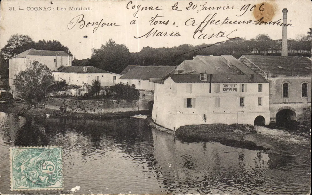 Cognac : Les Moulins — Mühle Chevalier — Sammlung Victor Billaud, Royan - Vorderseite
