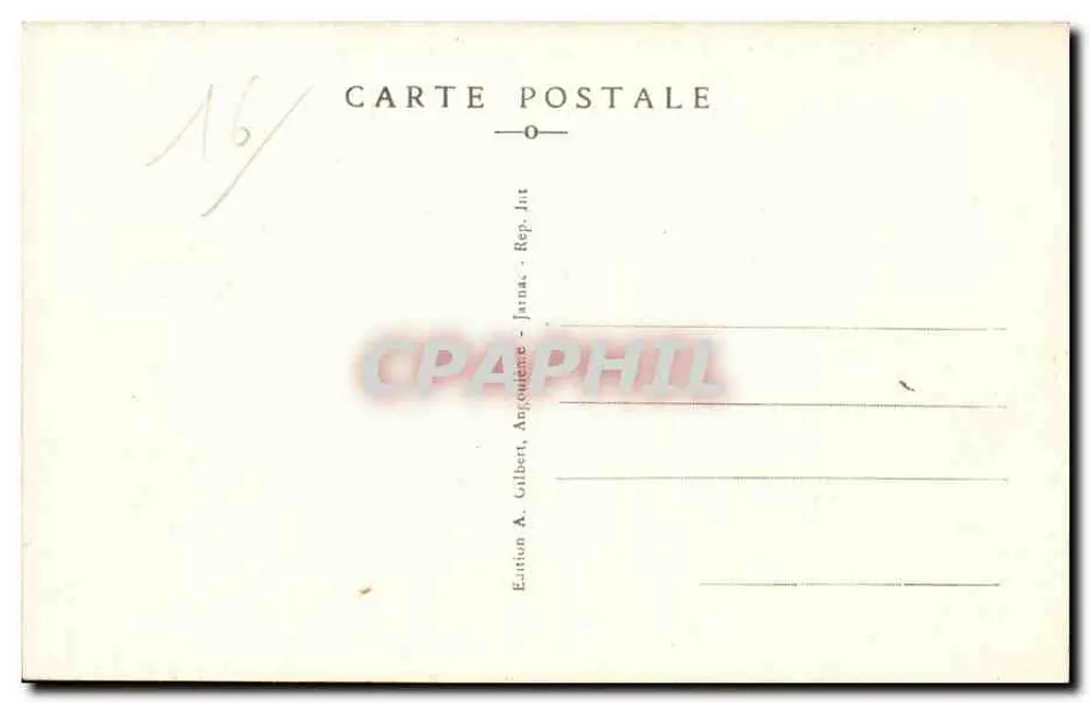 Angoulême — Vista Geral — Versante Sul — Edição A.G.A. - Verso
