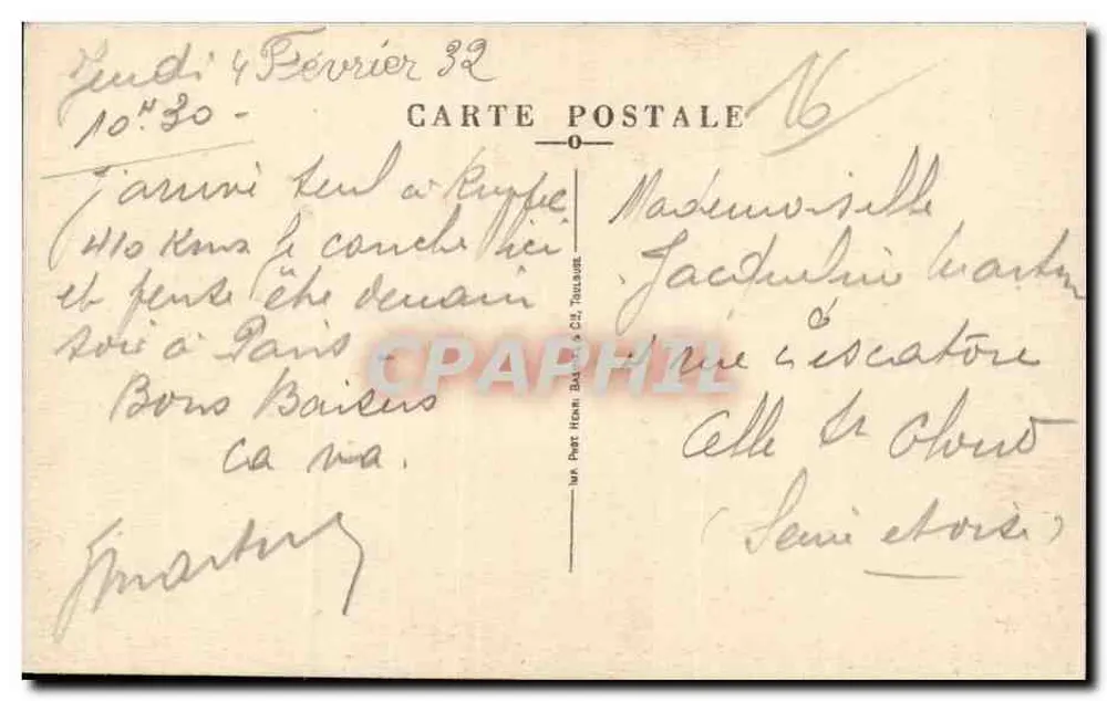 Arredores de Ruffee — Castelo dos Plants — F. Dubois, edit. Ruffee - Verso