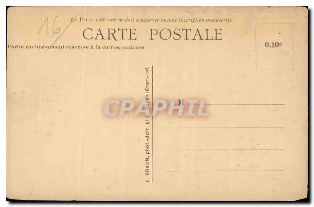 Castelo de Bourgon — Valence, Canton de Mansle — F. Braun, fot. edit. - Verso