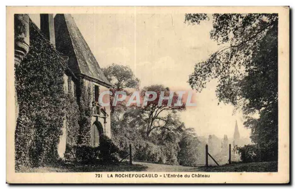 ला रोचेफौकॉल्ड - किले के प्रवेश - संस्करण क्लिचे एवं संस्करण मैं. बर्नार्ड एवं कंपनी, संख्या 721 - आगे