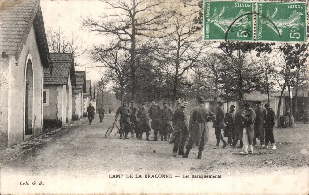 Camp de La Braconne — Die Baracken — Coll. G. B. - Vorderseite