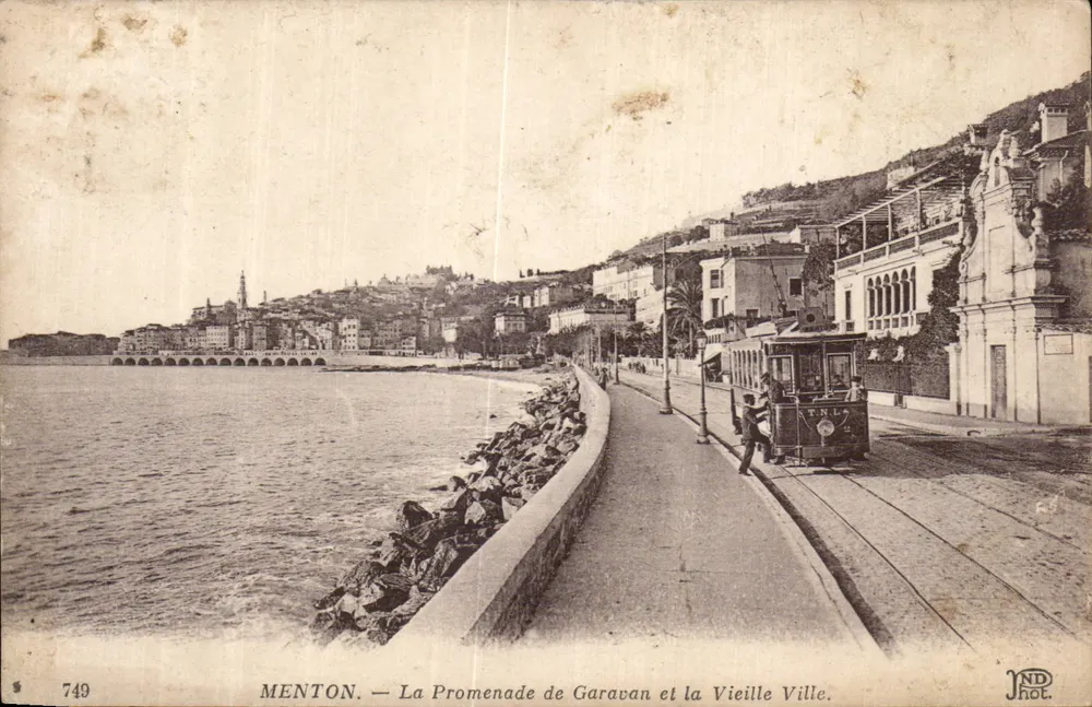 Menton — La Promenade de Garavan und die Altstadt — JND Phot. - Vorderseite