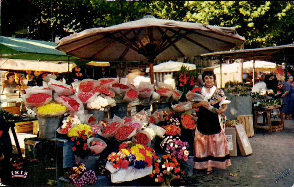 Mercado de flores — Nice — Editor IRIS, n° 14 - Frente