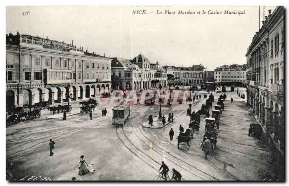 Nice — Place Masséna und das Municipale Casino — Graphitha, n° 476 - Vorderseite