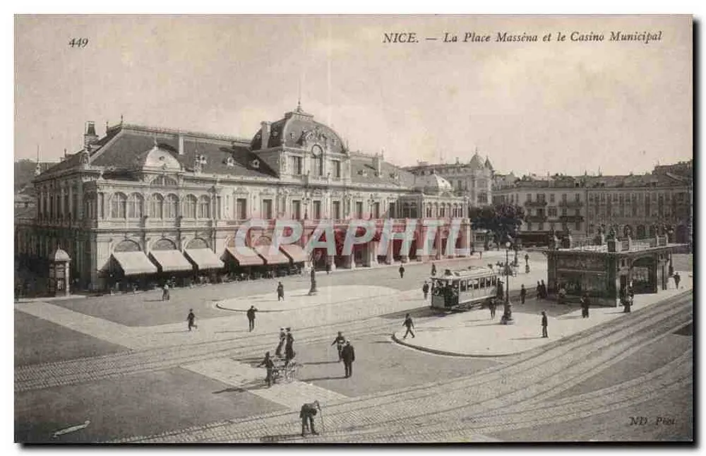 Nice — Place Masséna und das Municipale Casino — ND. Piot, Nr. 449 - Vorderseite