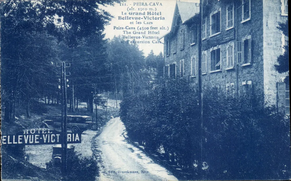Peira-Cava — Das Grand Hotel Bellevue-Victoria — Verlag Braeckmans, Nice - Vorderseite